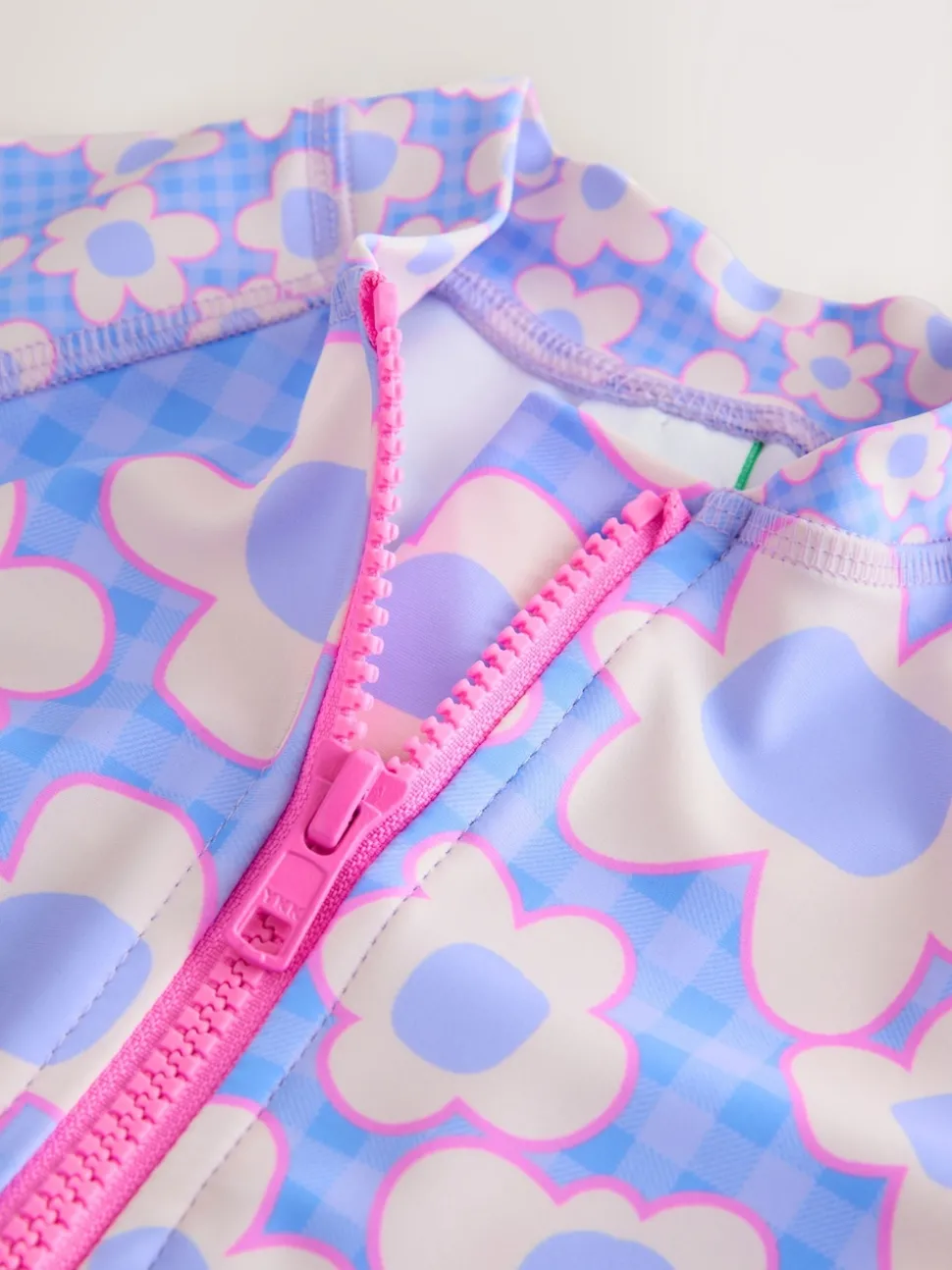 Blue Stampy Floral Sunsafe Swimsuit (3mths-10yrs)