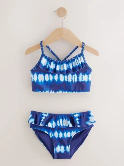 Blue Tie Dye Bikini (3-16yrs)