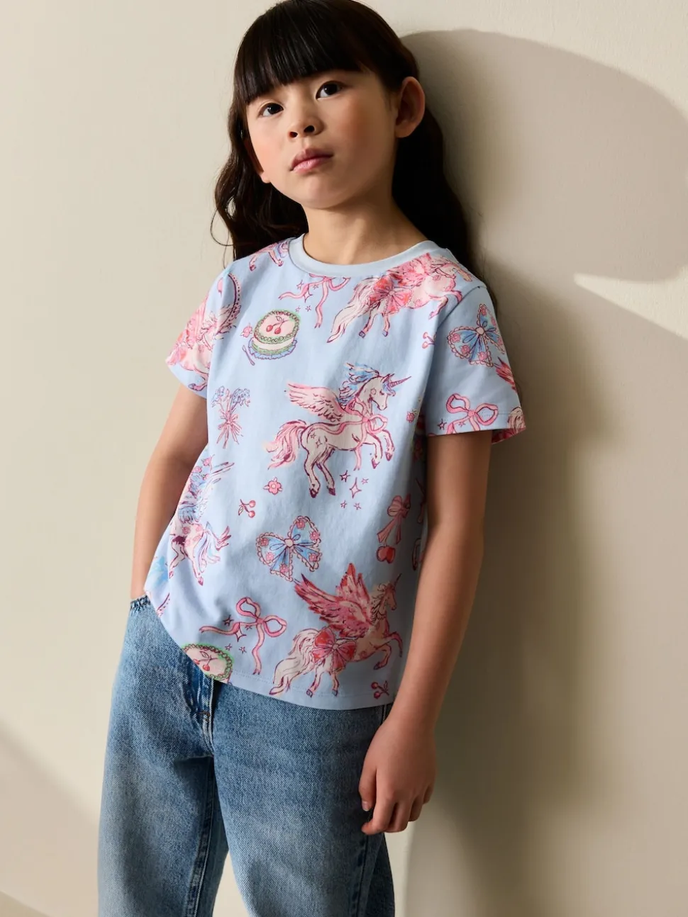 Blue Unicorn T-Shirt (3-16yrs)