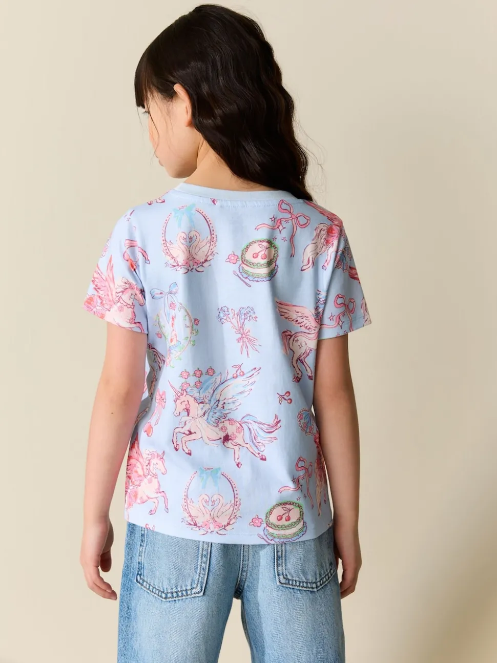 Blue Unicorn T-Shirt (3-16yrs)