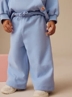 Blue Wide Leg Sweat Joggers (3mths-7yrs)