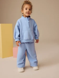 Blue Wide Leg Sweat Joggers (3mths-7yrs)