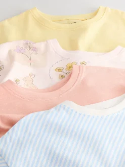 Blue/Yellow T-Shirts 4 Pack (3mths-7yrs)