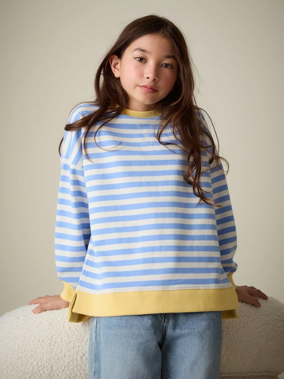 Blue/Yellow Sweatshirt (3-16yrs)