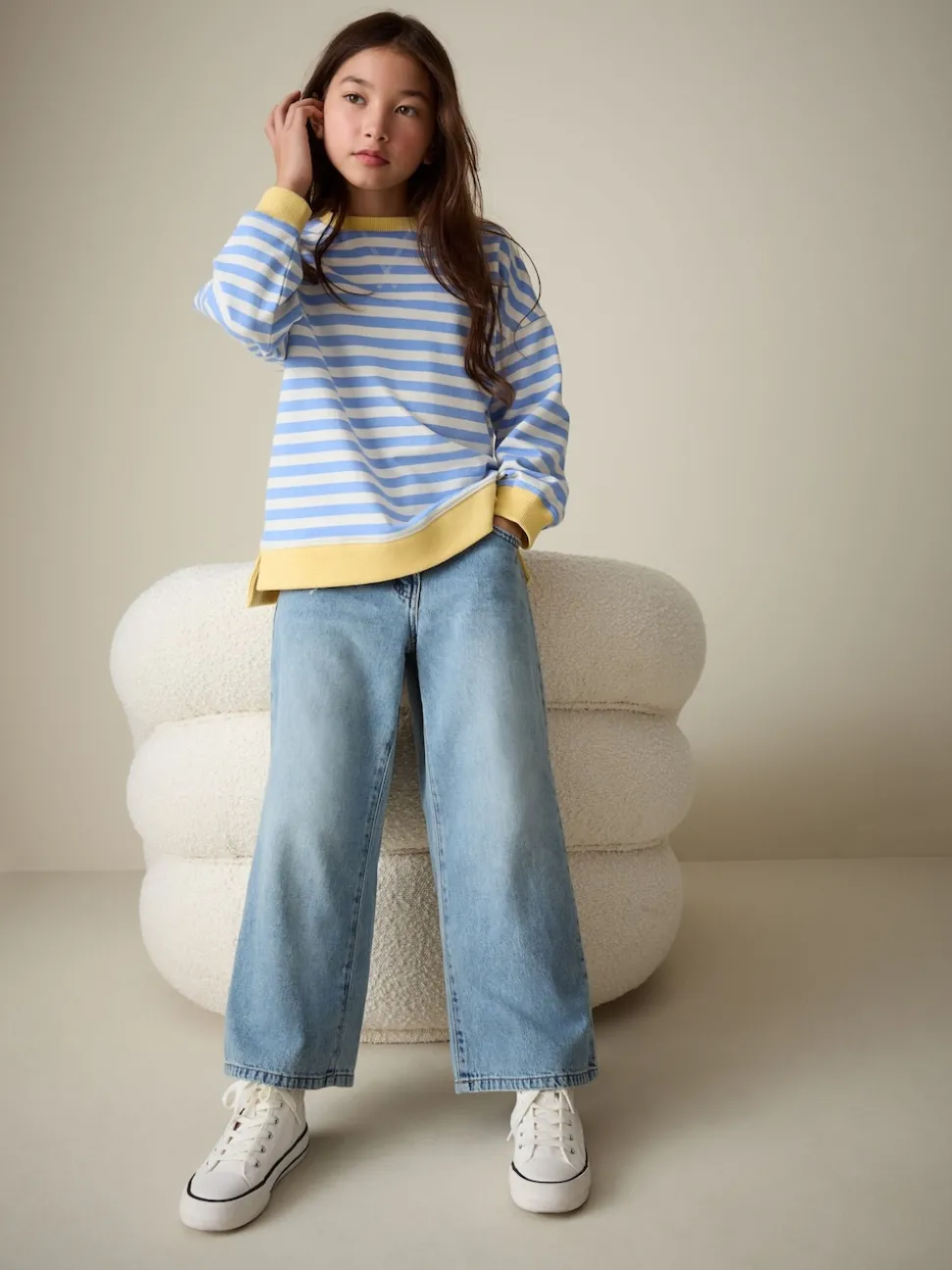 Blue/Yellow Sweatshirt (3-16yrs)
