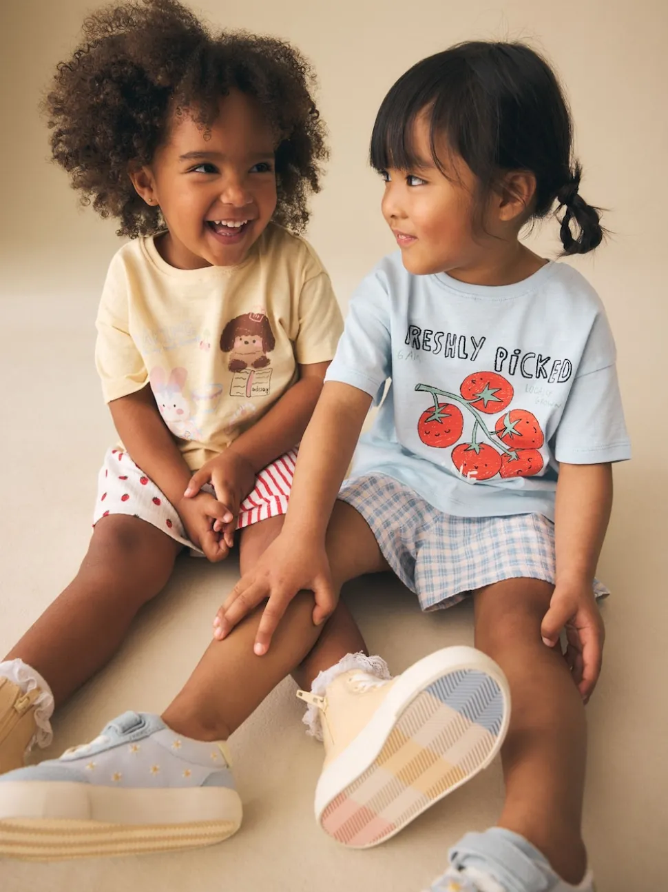 Blue/Yellow Top & Shorts Set 2 Pack (3mths-7yrs)