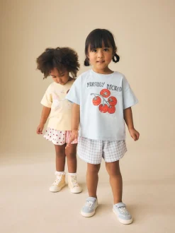 Blue/Yellow Top & Shorts Set 2 Pack (3mths-7yrs)