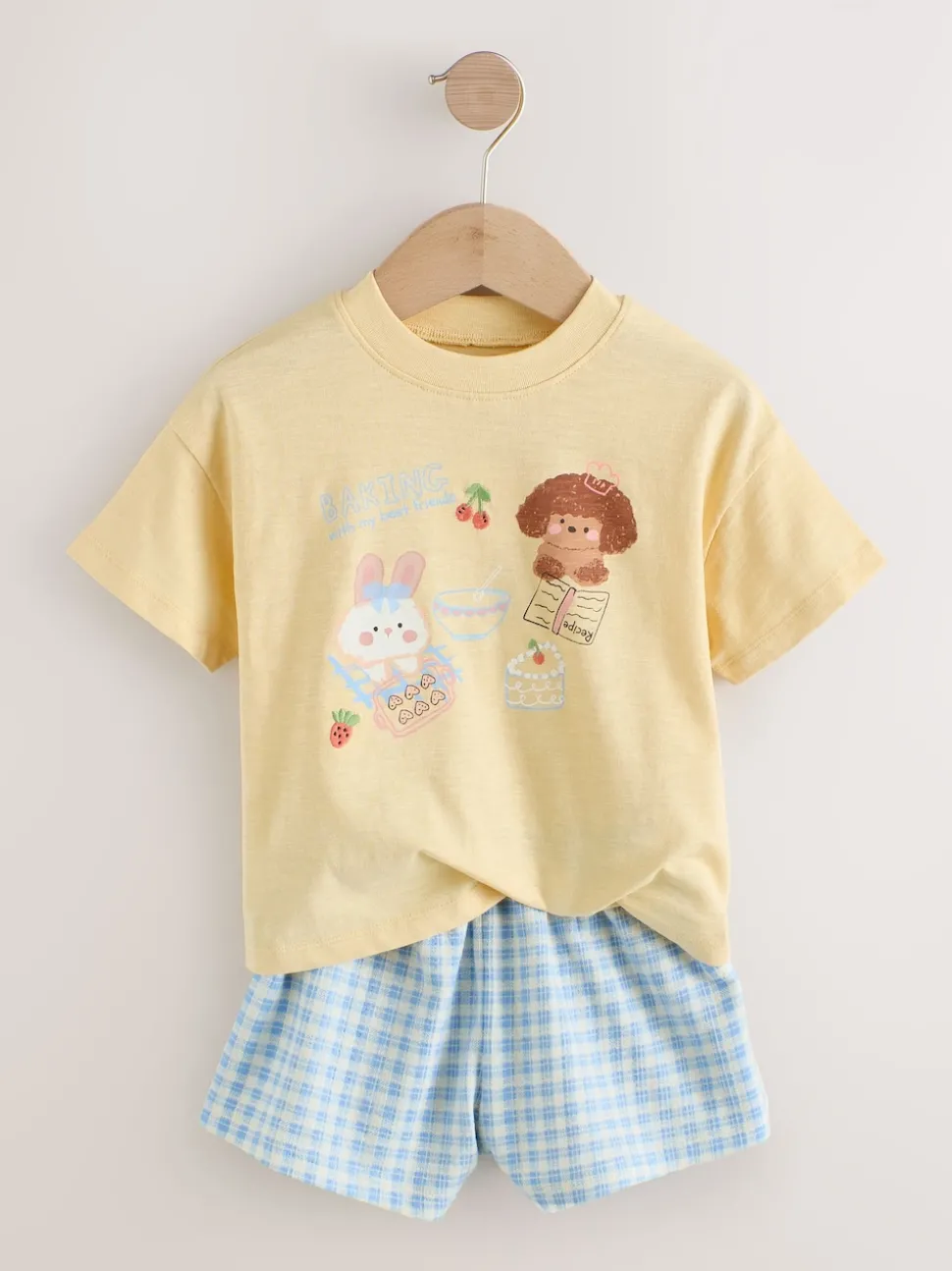 Blue/Yellow Top & Shorts Set 2 Pack (3mths-7yrs)