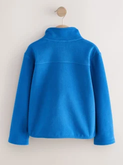 Blue Zip-Up Fleece Jacket With Pockets (3-16yrs)