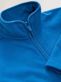 Blue Zip-Up Fleece Jacket With Pockets (3-16yrs)