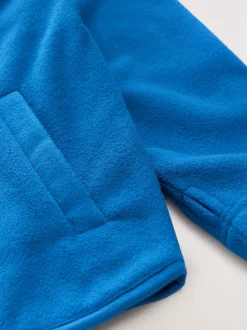 Blue Zip-Up Fleece Jacket With Pockets (3-16yrs)