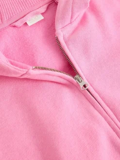 Blush Pink Zip Through Hoodie (3-16yrs)