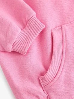 Blush Pink Zip Through Hoodie (3-16yrs)