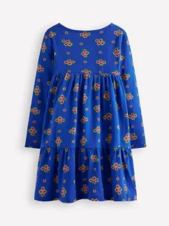 Boden Blue Ariel Long Sleeve Twirly Dress