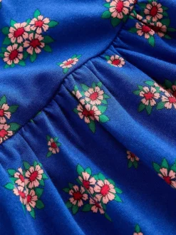 Boden Blue Ariel Long Sleeve Twirly Dress