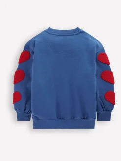 Boden Blue Bobbie Appliqué Sweatshirt