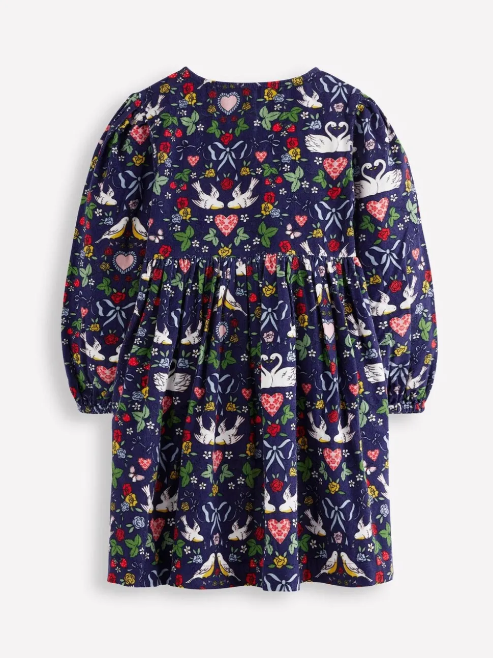 Boden Blue Bow Button Through Dress