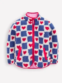 Boden Blue Eden Borg Zip-through Jacket