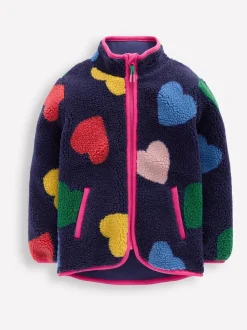Boden Blue Eden Borg Zip Through Jacket