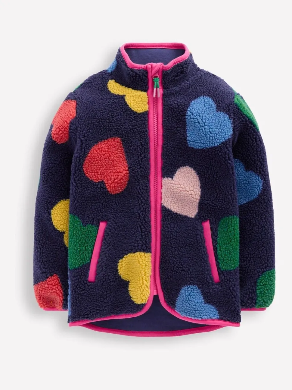 Boden Blue Eden Borg Zip Through Jacket