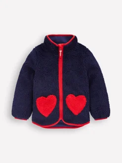 Boden Blue Eden Borg Zip-through Jacket