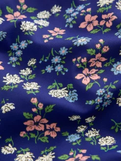 Boden Blue Hallie Frill Strap Swimsuit