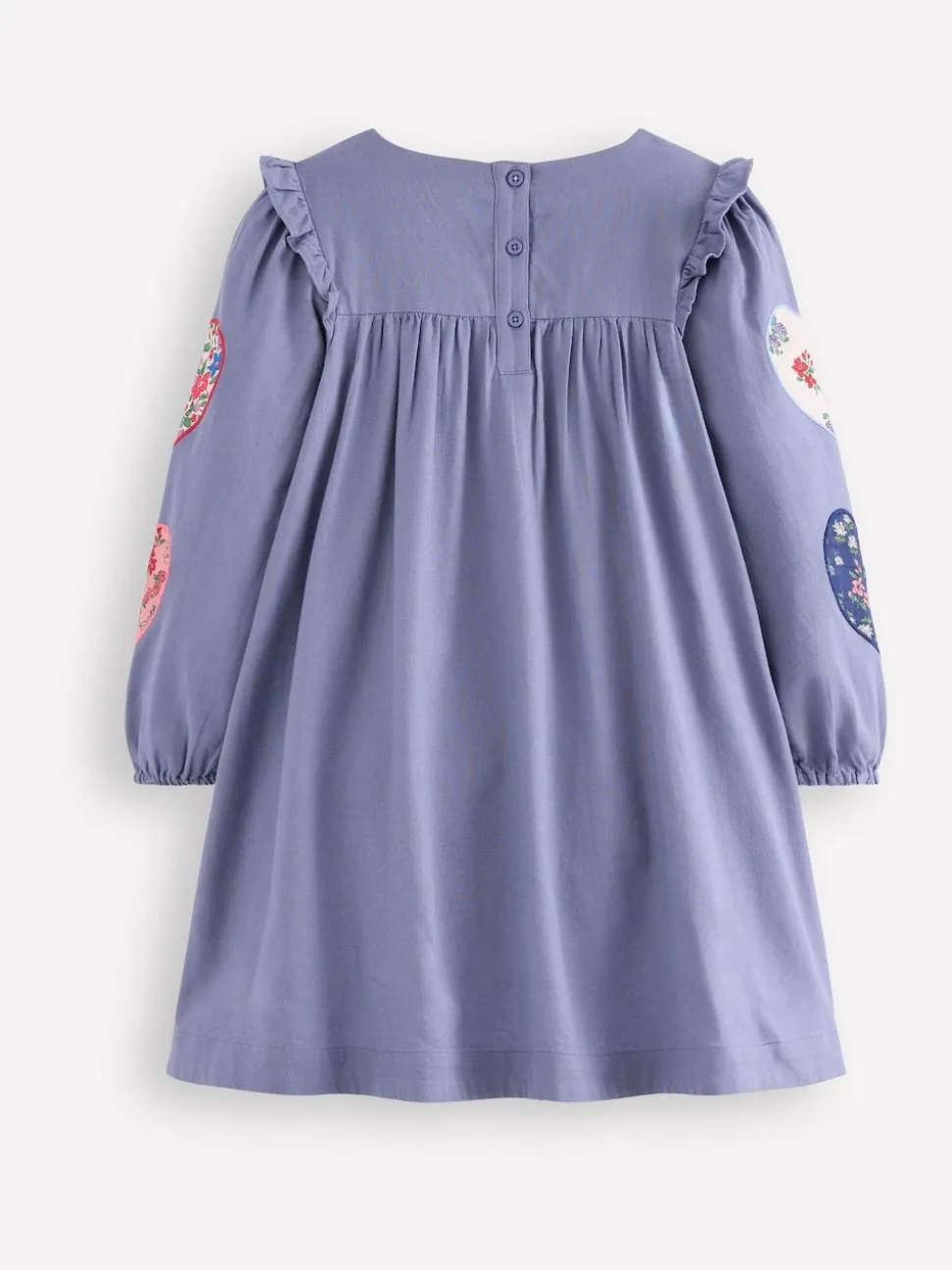 Boden Blue Heart Applique Logo Dress