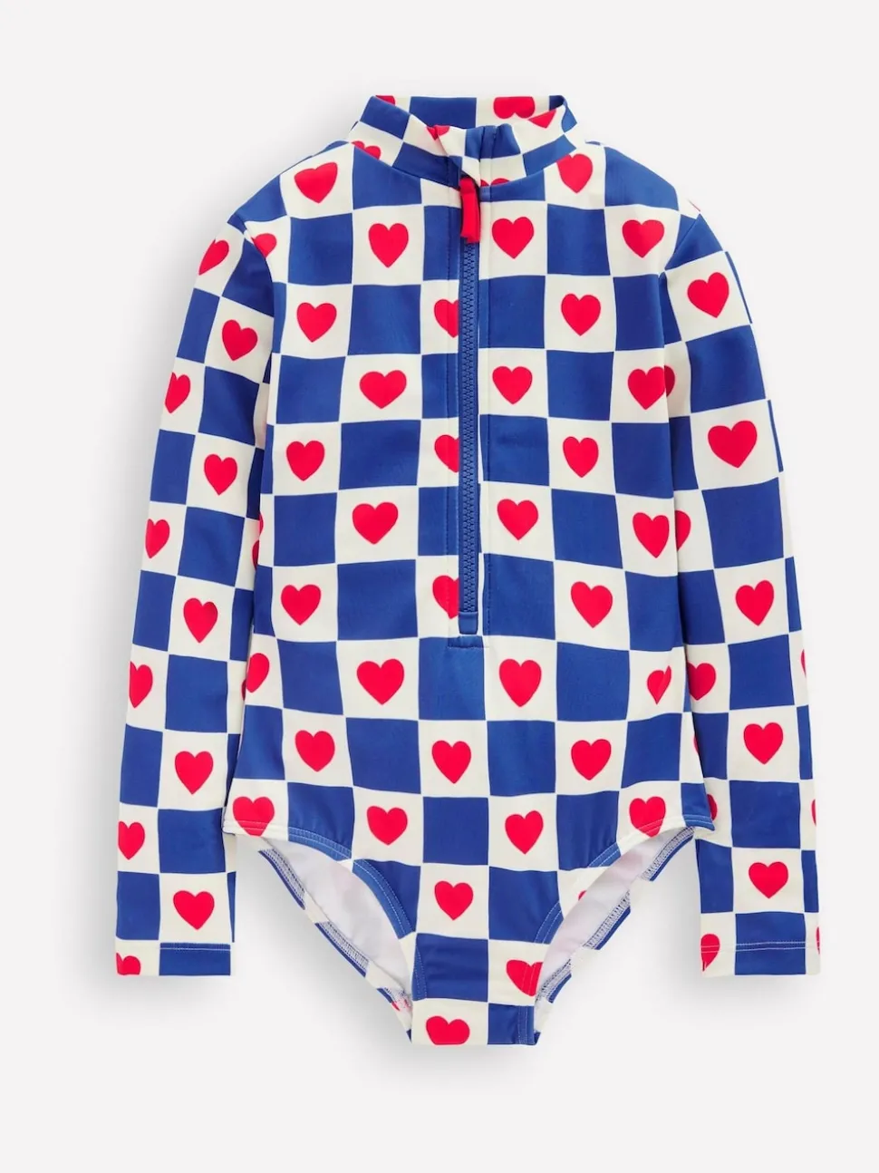 Boden Blue Long Sleeve Swimsuit