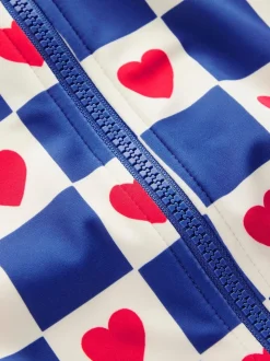 Boden Blue Long Sleeve Swimsuit