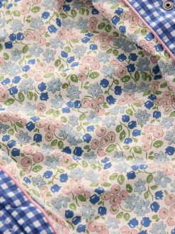 Boden Blue Padded Gingham Jacket