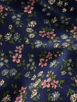 Boden Blue Pretty Print Hoodie