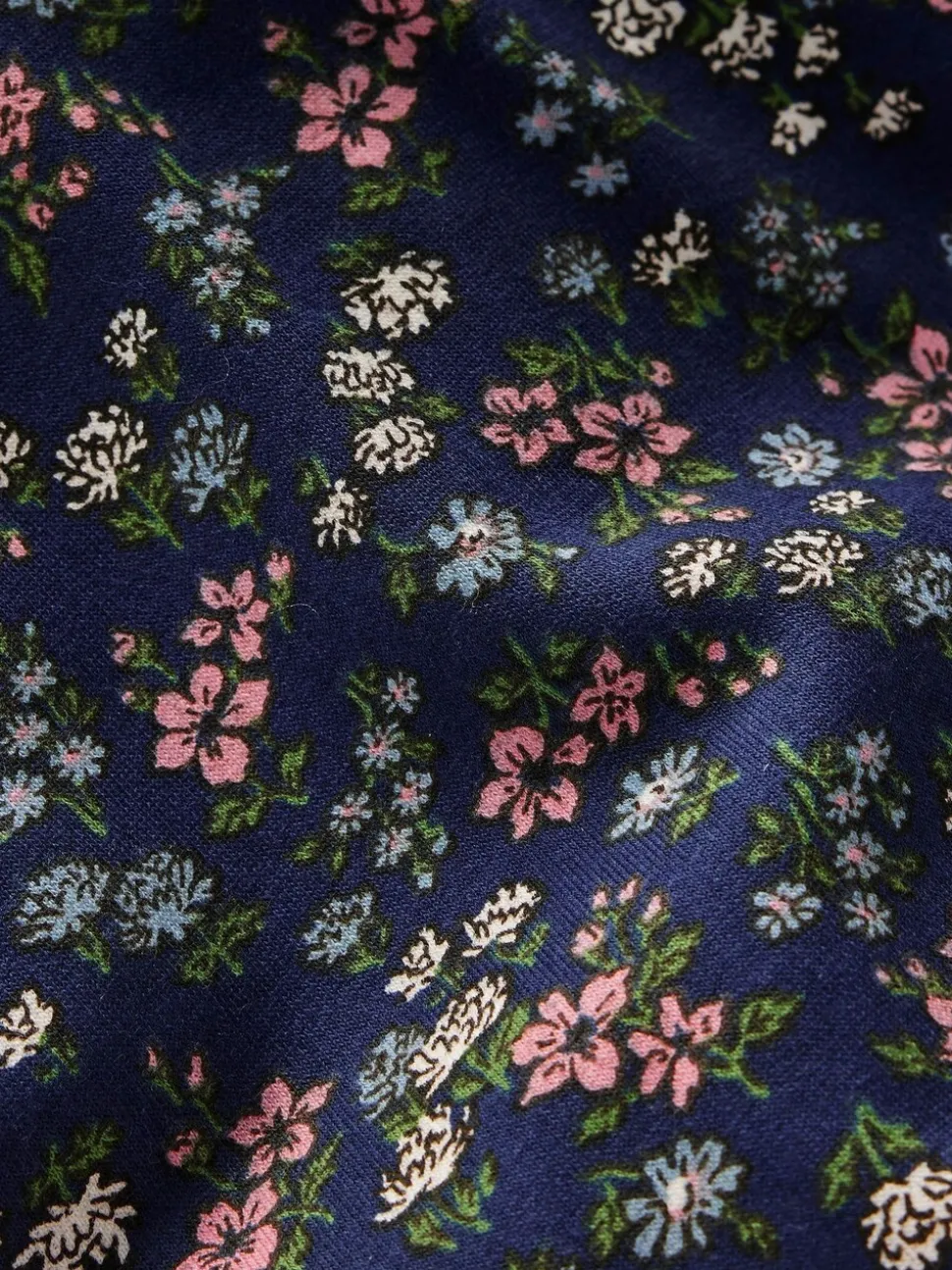 Boden Blue Pretty Print Hoodie