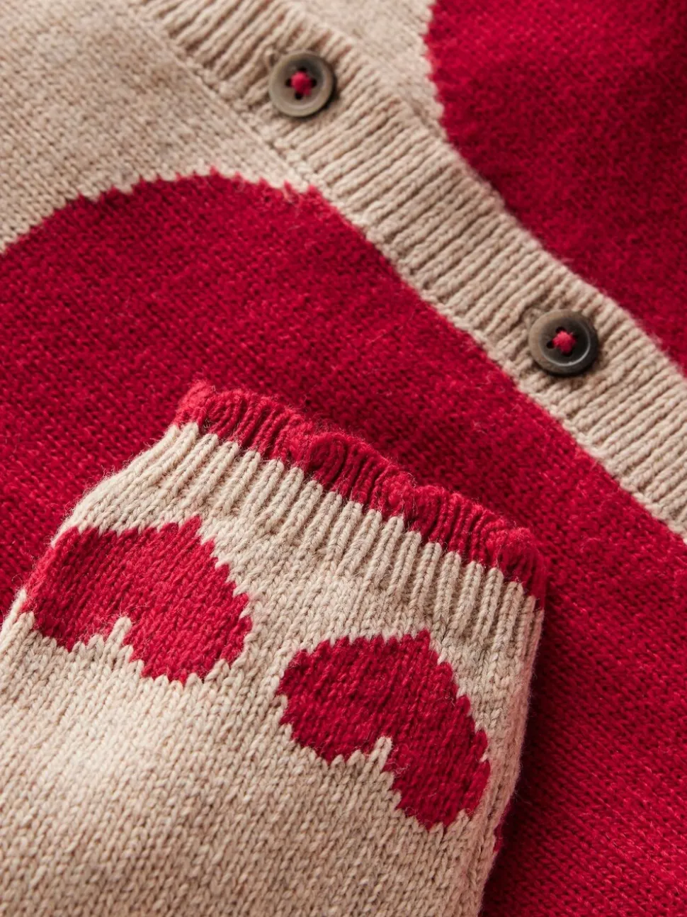 Boden Brown Collared Logo Cardigan