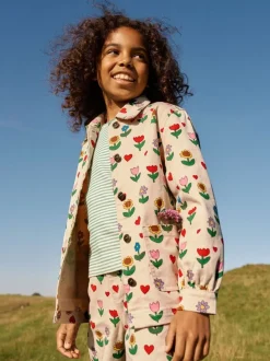 Boden Cream Sunflower Denim Jacket