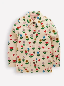 Boden Cream Sunflower Denim Jacket