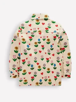 Boden Cream Sunflower Denim Jacket