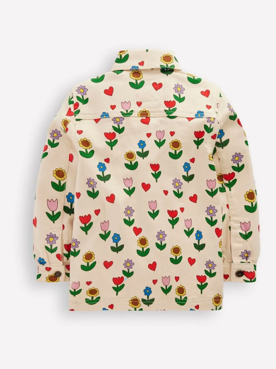 Boden Cream Sunflower Denim Jacket