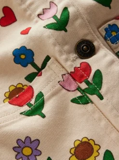 Boden Cream Sunflower Denim Jacket