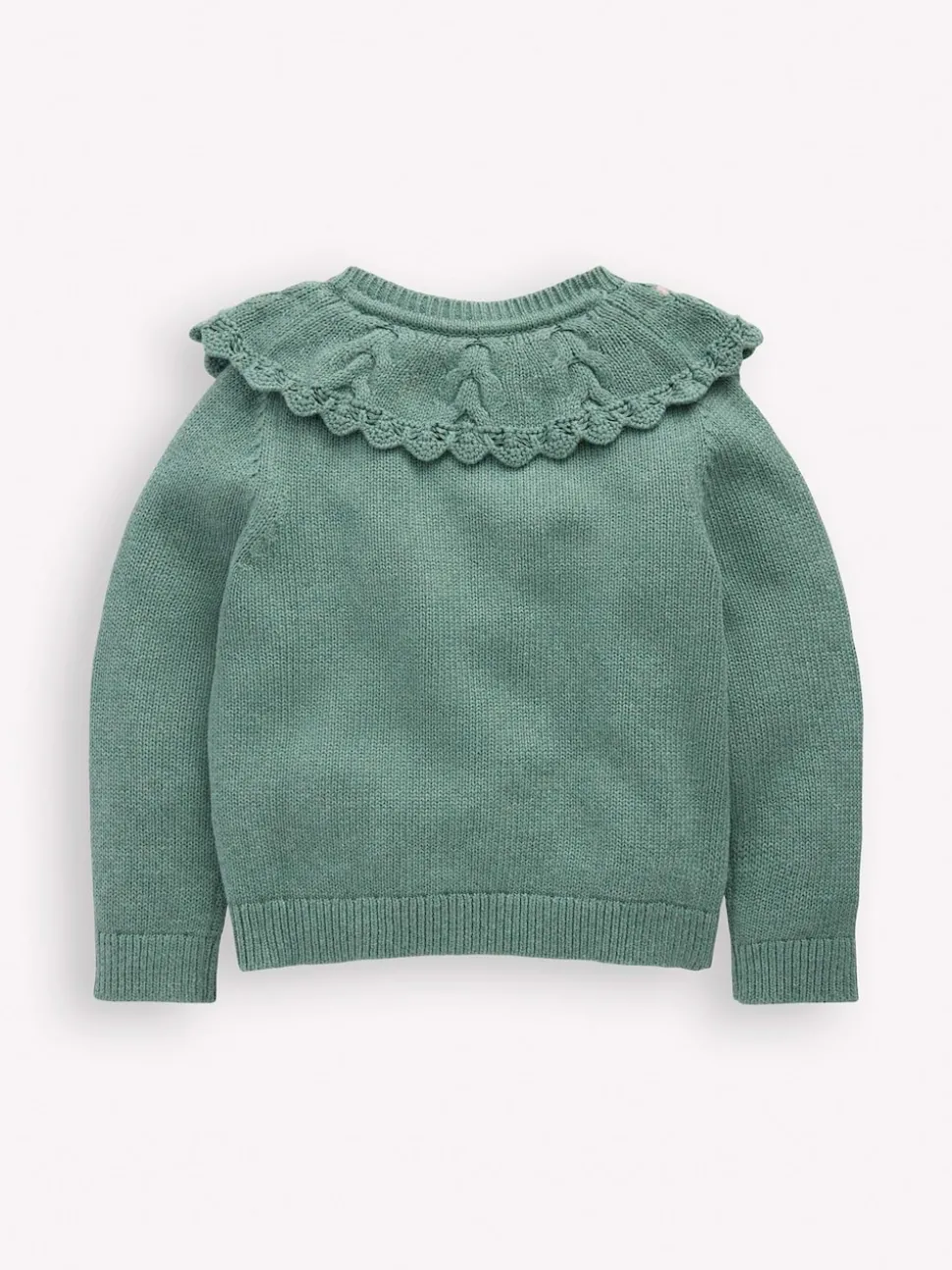 Boden Green Embroidered Yoke Cardigan