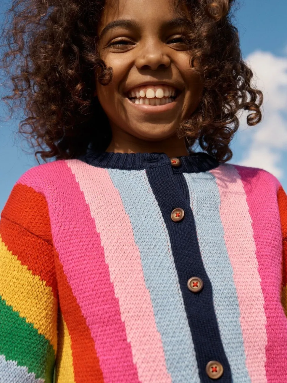 Boden Green Rainbow Cardigan