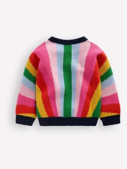 Boden Green Rainbow Cardigan