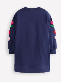 Boden Light Blue Relaxed Sweatshirt Dress