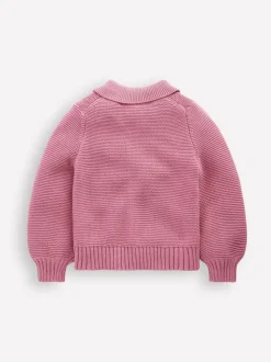 Boden Pink Collared Cardigan