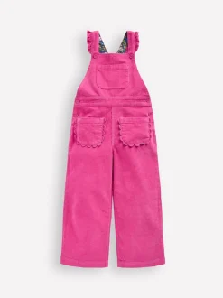 Boden Pink Frill Dungarees