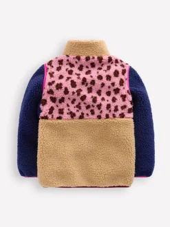 Boden Pink 2-in-1 Borg Jacket