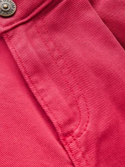 Boden Pink Pleat Patch Pocket Jeans