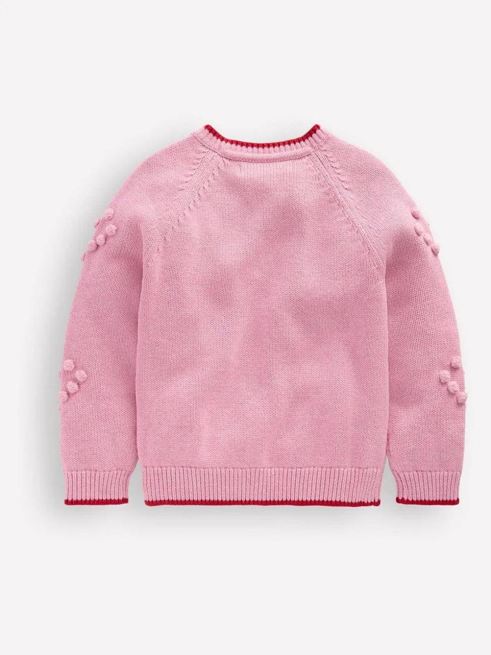 Boden Pink Pretty Bobble Cardigan
