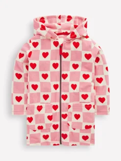 Boden Pink Romie Towelling Zip Throw-On Cover-Up