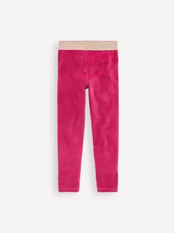 Boden Pink Velvet Leggings