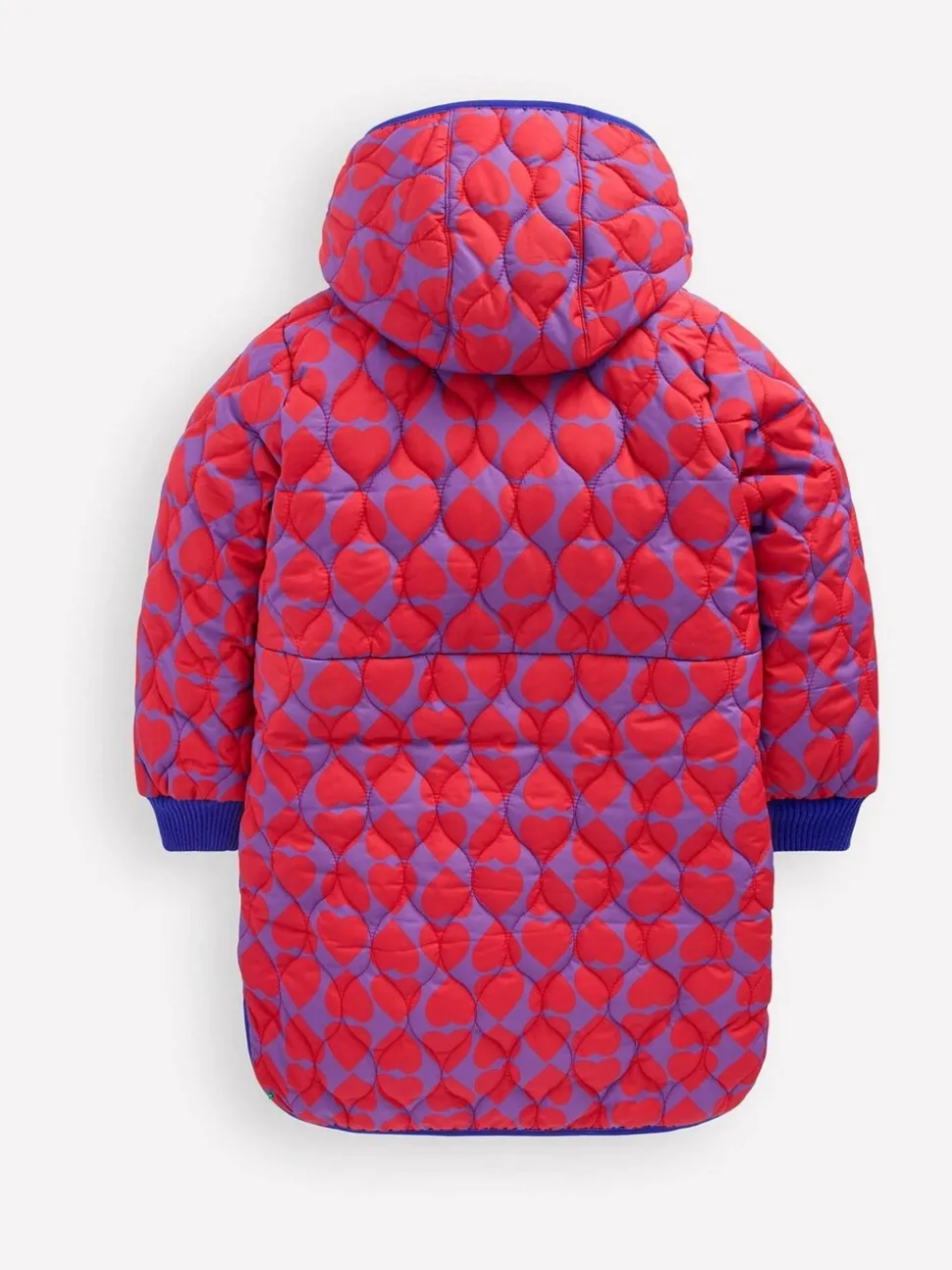 Boden Purple Cosy Longline Coat
